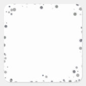 独自ののカスタム作成パーソナライズされた スクエアシール (正面)