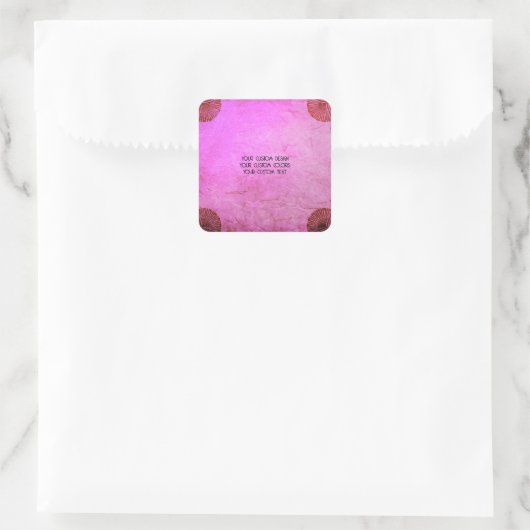 独自ののカスタム作成パーソナライズされた スクエアシール (バッグ)