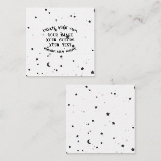 独自ののカスタム作成パーソナライズされた スクエア名刺 (正面/裏面)