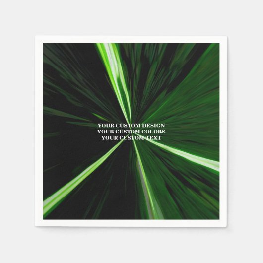 独自ののカスタム作成パーソナライズされた スタンダードカクテルナプキン (正面)