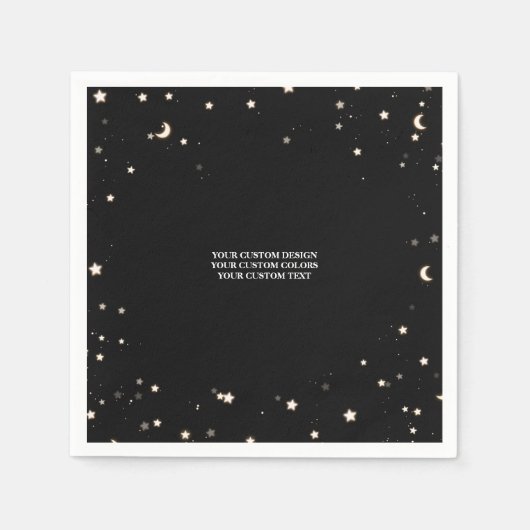 独自ののカスタム作成パーソナライズされた スタンダードカクテルナプキン (正面)