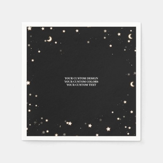 独自ののカスタム作成パーソナライズされた スタンダードカクテルナプキン (正面)