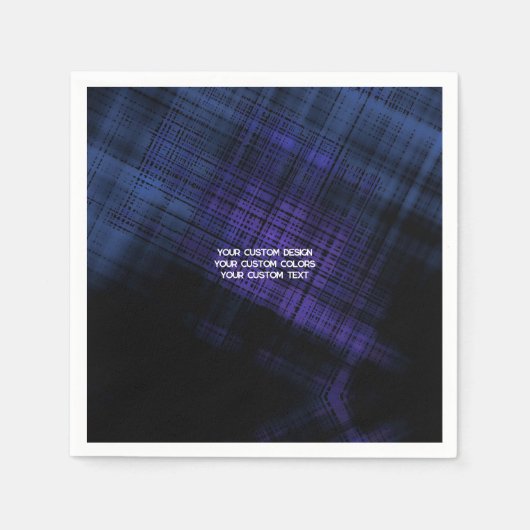独自ののカスタム作成パーソナライズされた スタンダードカクテルナプキン (正面)