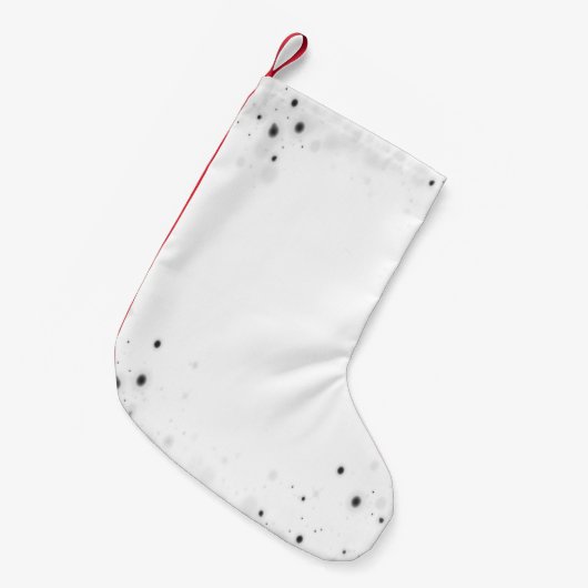 独自ののカスタム作成パーソナライズされた スモールクリスマスストッキング (正面 (吊り時))