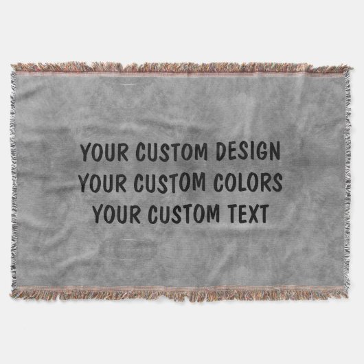 独自ののカスタム作成パーソナライズされた スローブランケット (正面)