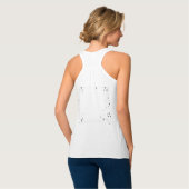 独自ののカスタム作成パーソナライズされた タンクトップ (裏面フル)