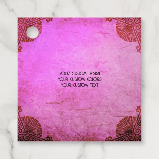 独自ののカスタム作成パーソナライズされた フェイバータグ (正面)