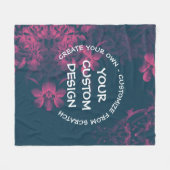 独自ののカスタム作成パーソナライズされた フリースブランケット (正面(横))