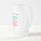 独自ののカスタム作成パーソナライズされた フロストグラスビールジョッキ (正面右)