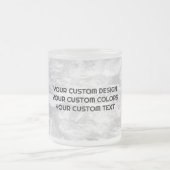 独自ののカスタム作成パーソナライズされた フロストグラスマグカップ (中央)