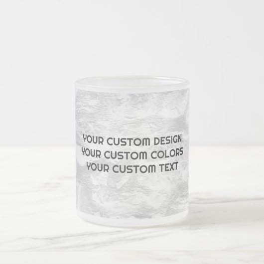 独自ののカスタム作成パーソナライズされた フロストグラスマグカップ (中央)