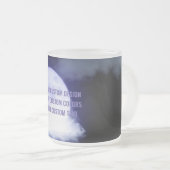 独自ののカスタム作成パーソナライズされた フロストグラスマグカップ (正面右)