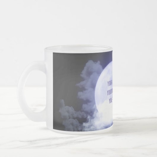 独自ののカスタム作成パーソナライズされた フロストグラスマグカップ (左)