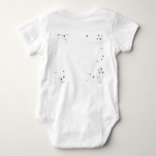 独自ののカスタム作成パーソナライズされた ベビーボディスーツ (裏面)