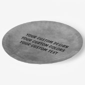 独自ののカスタム作成パーソナライズされた ペーパープレート (アングル)