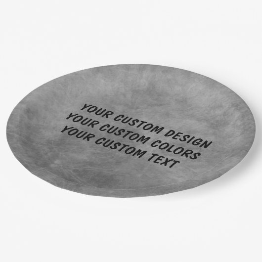 独自ののカスタム作成パーソナライズされた ペーパープレート (アングル)