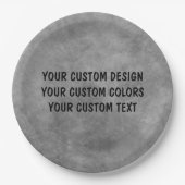 独自ののカスタム作成パーソナライズされた ペーパープレート (正面)