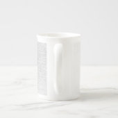 独自ののカスタム作成パーソナライズされた ボーンチャイナマグカップ (裏面)