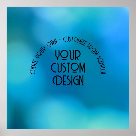 独自ののカスタム作成パーソナライズされた ポスター (正面)