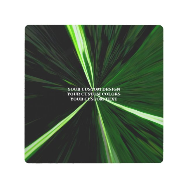 独自ののカスタム作成パーソナライズされた メタルプリント (正面)