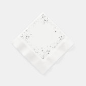 独自ののカスタム作成パーソナライズされた 縁ありカクテルナプキン (角)