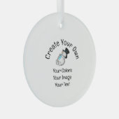 独自ののカスタム作成 ガラスオーナメント (正面右)