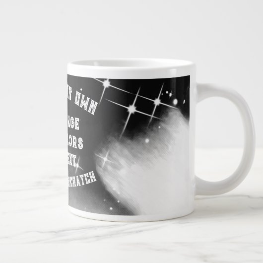 独自ののカスタム作成 ジャンボコーヒーマグカップ (右)