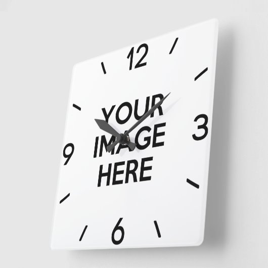 独自ののカスタム作成 スクエア壁時計 (傾斜)