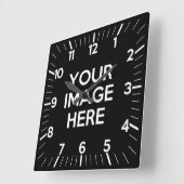 独自ののカスタム作成 スクエア壁時計 (傾斜)