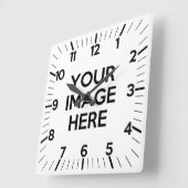 独自ののカスタム作成 スクエア壁時計 (傾斜)