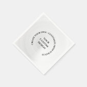 独自ののカスタム作成 スタンダードカクテルナプキン (角)