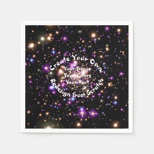 独自ののカスタム作成 スタンダードカクテルナプキン (正面)