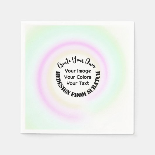 独自ののカスタム作成 スタンダードカクテルナプキン (正面)