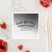 独自ののカスタム作成 スタンダードカクテルナプキン (インサイチュ)