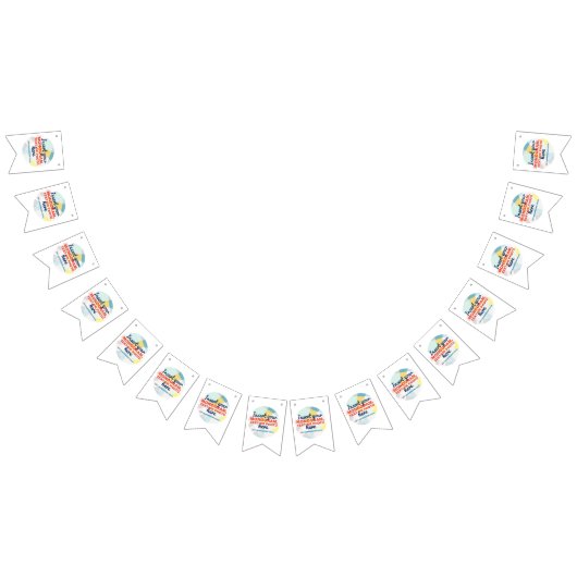 独自ののカスタム作成 バンティングフラッグ (全)