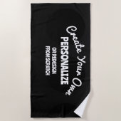 独自ののカスタム作成 ビーチタオル (正面)