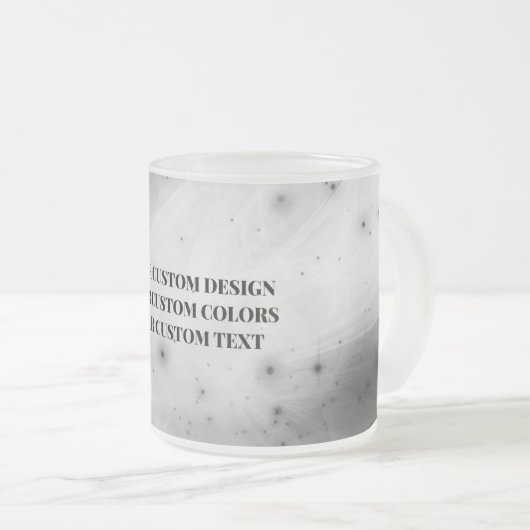 独自ののカスタム作成 フロストグラスマグカップ (正面右)