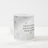 独自ののカスタム作成 フロストグラスマグカップ (正面左)