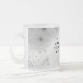 独自ののカスタム作成 フロストグラスマグカップ (左)