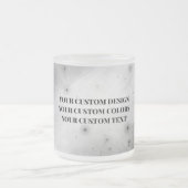 独自ののカスタム作成 フロストグラスマグカップ (中央)