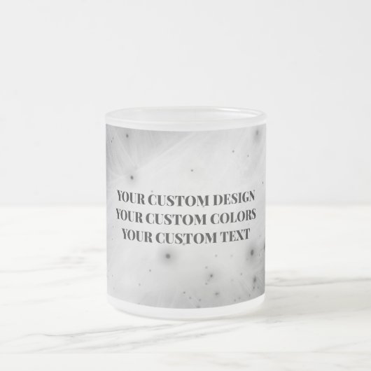 独自ののカスタム作成 フロストグラスマグカップ (中央)