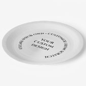 独自ののカスタム作成 ペーパープレート (アングル)