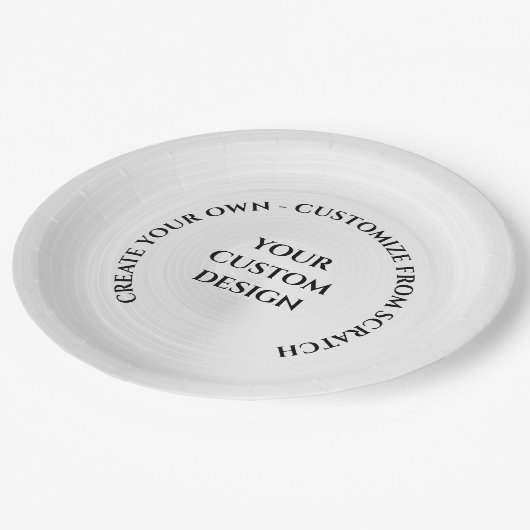 独自ののカスタム作成 ペーパープレート (アングル)