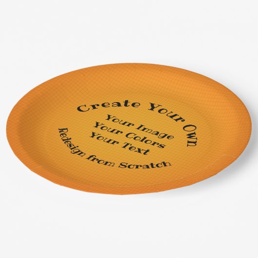 独自ののカスタム作成 ペーパープレート (アングル)