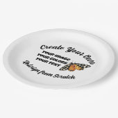 独自ののカスタム作成 ペーパープレート (アングル)