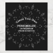 独自ののカスタム作成 ワインラベル (シングルラベル)