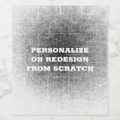 独自ののカスタム作成 ワインラベル (シングルラベル)