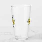 独自のひまわりブライダルパーティギフトの作成ADD文字 タンブラーグラス (左)