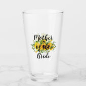 独自のひまわりブライダルパーティギフトの作成ADD文字 タンブラーグラス (正面)