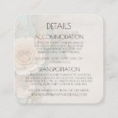 独自のみすぼらしいシックなヴィンテージ紙花を作成 エンクロージャーカード (正面)